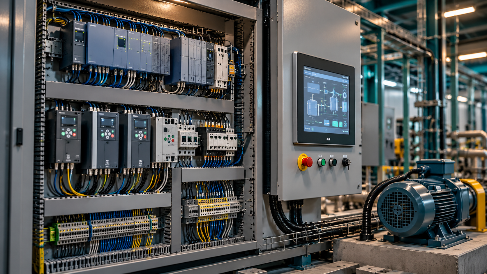 Industrial control panel and electrical equipment
